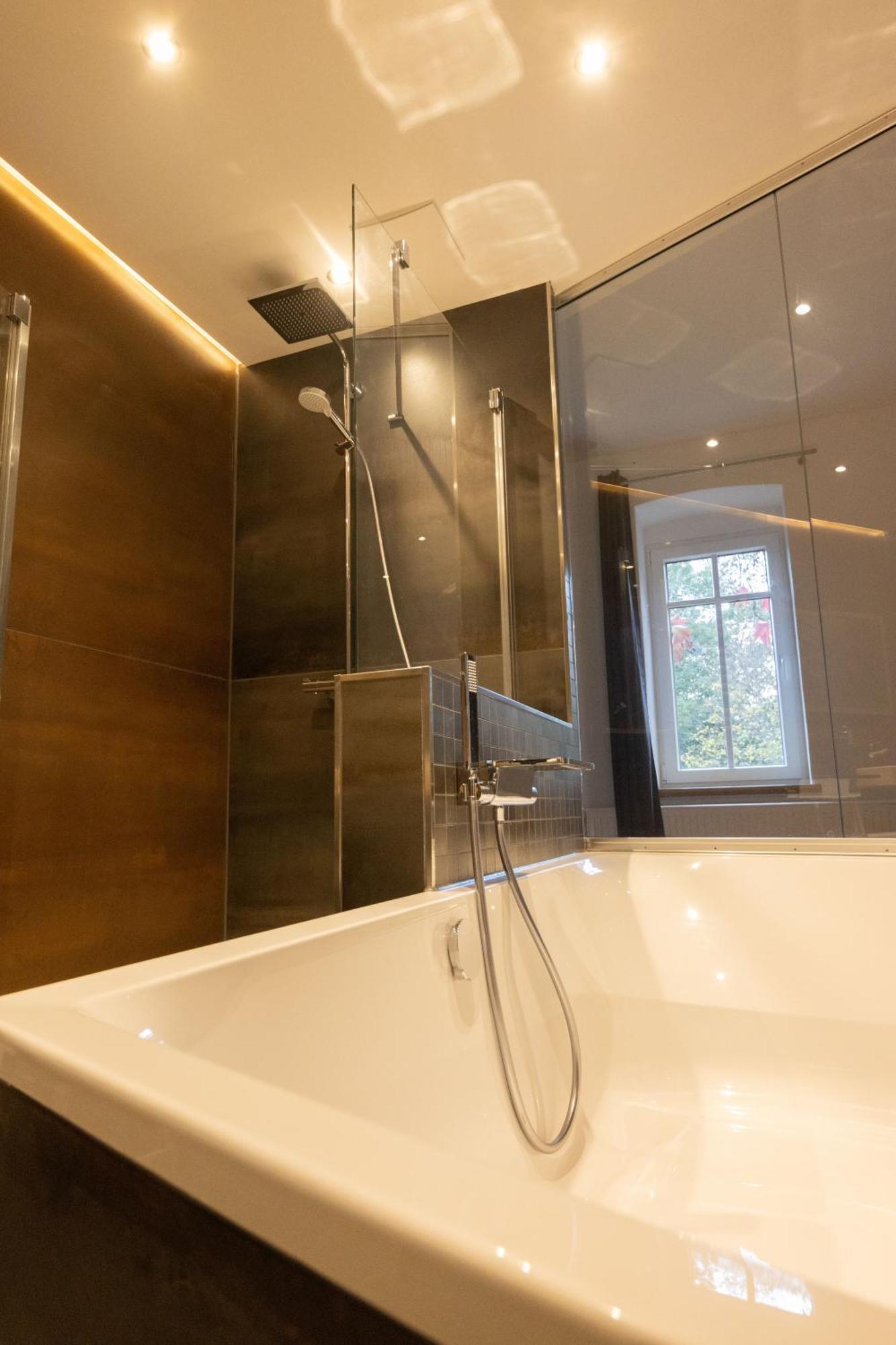 Loft Apartment Mit Grosser Badewanne B Mugeln Exterior photo